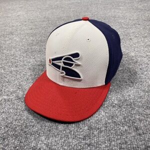 MLB Baseball Hat Cap Fitted Mens 7 1/4 Red White Blue Mesh New Era 59FIFTY